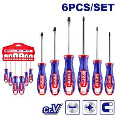 6 Pcs Screwdriver Set ESST0602 | EMTOP
