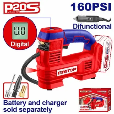 Cordless Auto Air Compressor | EMTOP ELAC2012