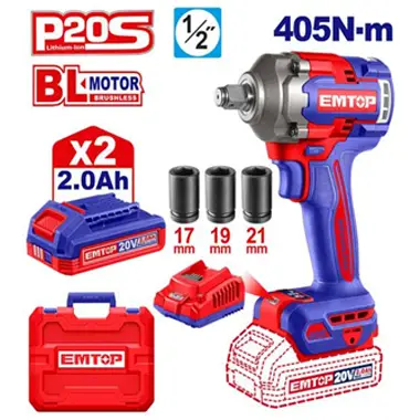 Cordless Impact Wrench ECIWL2045 | EMTOP