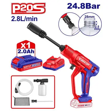 Cordless Pressure Washer | EMTOP ELPW20362