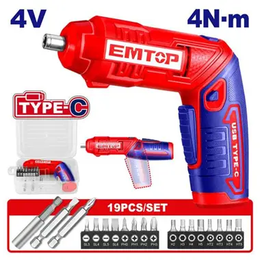 Cordless Screwdriver ECSR0408 | EMTOP