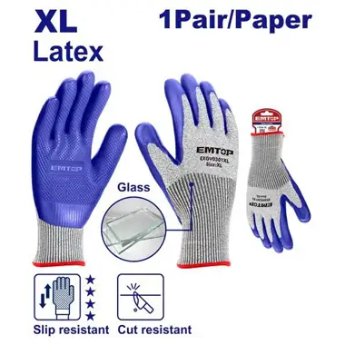 Cut-Resistant Gloves | EMTOP EXGV0301XL