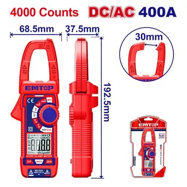 DC/AC Clamp Meter | EMTOP EDMR762002
