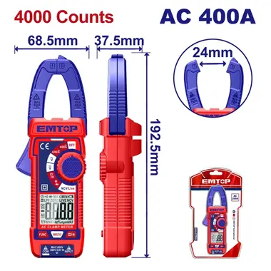 Digital AC Clamp Meter | EMTOP EDMR762001
