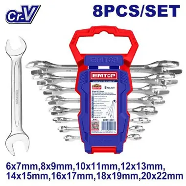 Double Open End Spanner Set | EMTOP EDES10801