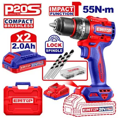 EMTOP EEDK16601 166 Pcs Tools Set